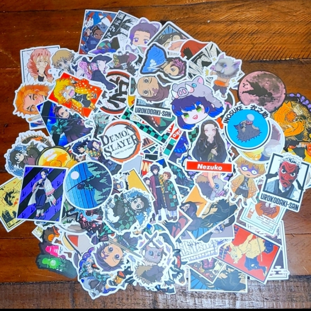 💍 (10) DEMON SLAYER anime stickers